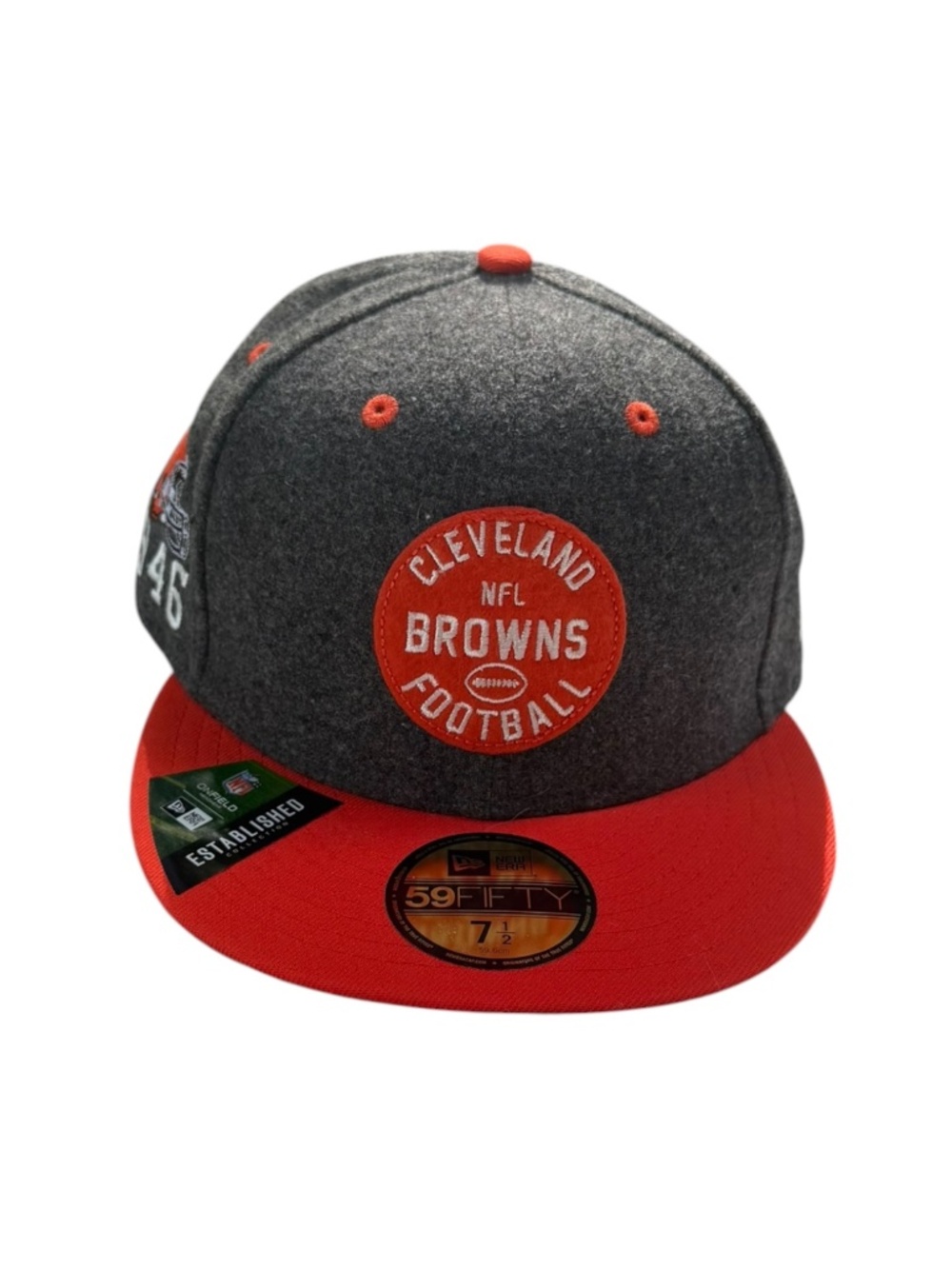 New Era Cleveland Browns 2019 Official Home Sideline Hat 1946 59FIFTY SZ 7 1/2